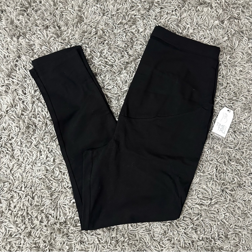 Time & Tru NWT Black Ankle Leggings Size Large